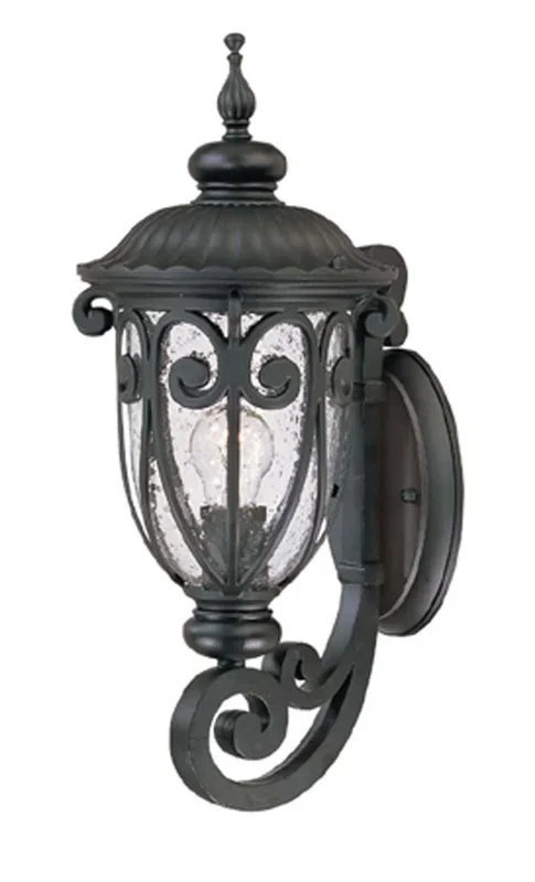 Acclaim Lighting – 2101BK – One Light Wall Sconce – Naples – Matte Black