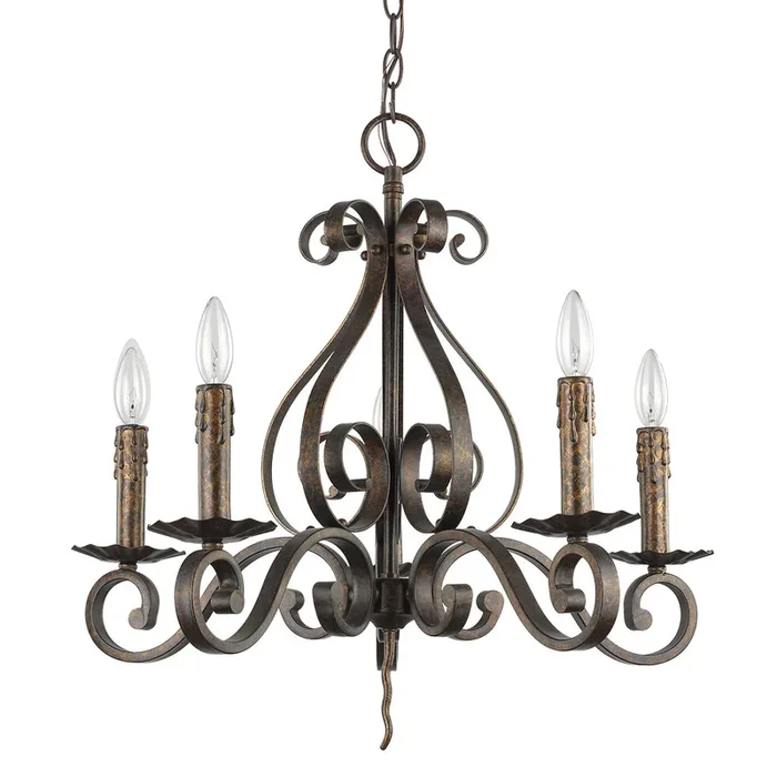 Acclaim Lighting – IN11410R – Five Light Chandelier – Lydia – Russet