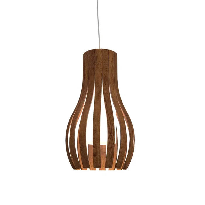 Accord Lighting – 1153.06 – One Light Pendant – Barrel – Imbuia