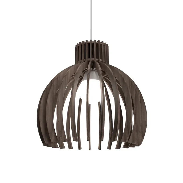 Accord Lighting – 1180.18 – One Light Pendant – Stecche di Legno – American Walnut