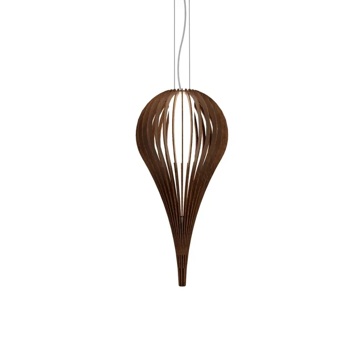 Accord Lighting – 1189.06 – One Light Pendant – Cappadocia – Imbuia