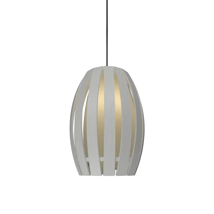 Accord Lighting – 303.47 – One Light Pendant – Barrel – Organic White – 30347