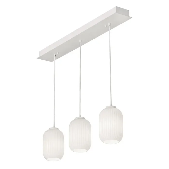 AFX Lighting – CALP05WHLNR3 – Three Light Pendant – Callie – White
