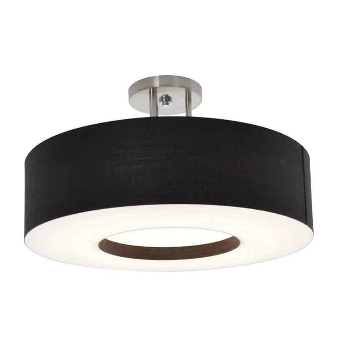 AFX Lighting – MCF1214LAJUD-BKSF – LED Semi-Flush Mount – Montclair – Satin Nickel