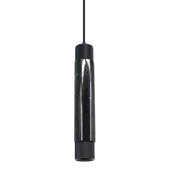 Avenue Lighting – HF1068-BLK – One Light Pendant – Cicada – Black Marble