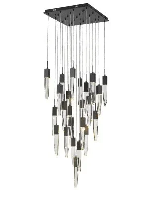 Avenue Lighting – HF1904-25-AP-BK-C – 25 Light Pendant – Aspen – Black