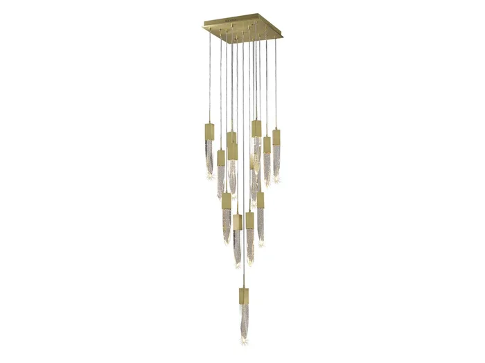Avenue Lighting – HF1905-13-AP-BB – 13 Light Flush Mount/Pendant – The Original Aspen – Brushed Brass