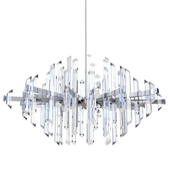 BlackJack Lighting – FAC-45P-PC-27U-30K – LED Chandelier – Facet – Polished Chrome
