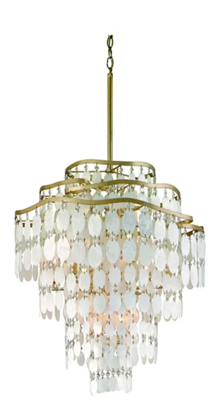 Corbett Lighting – 109-412-CPL – 12 Light Chandelier – Dolce – Champagne Leaf