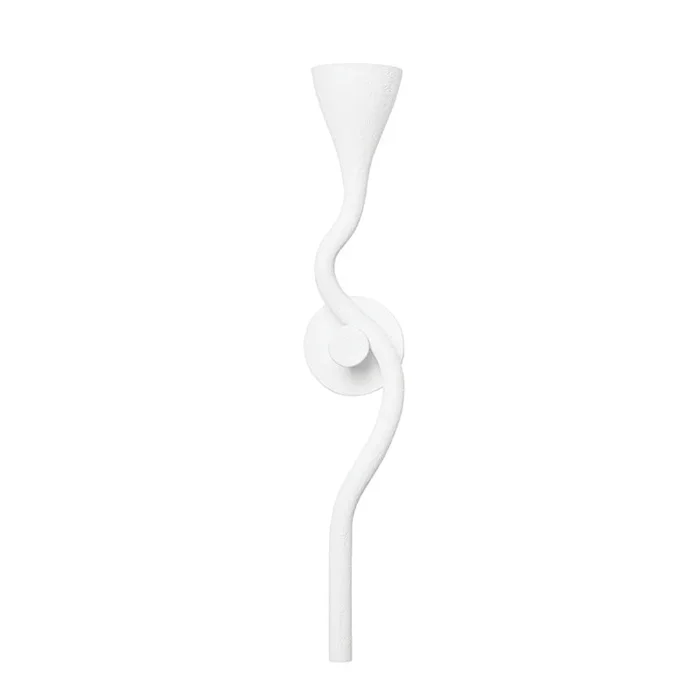Corbett Lighting – 406-01-GSW – One Light Wall Sconce – Anastasia – Gesso White