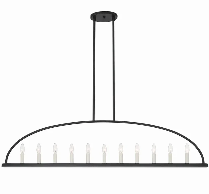 Crystorama – ABB-3009-BK – 11 Light Chandelier – Abbott – Black – ABB3009BK