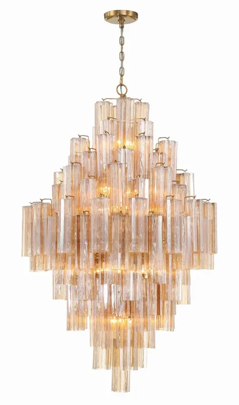 Crystorama – ADD-319-AG-AM – 20 Light Chandelier – Addis – Aged Brass – ADD319AGAM