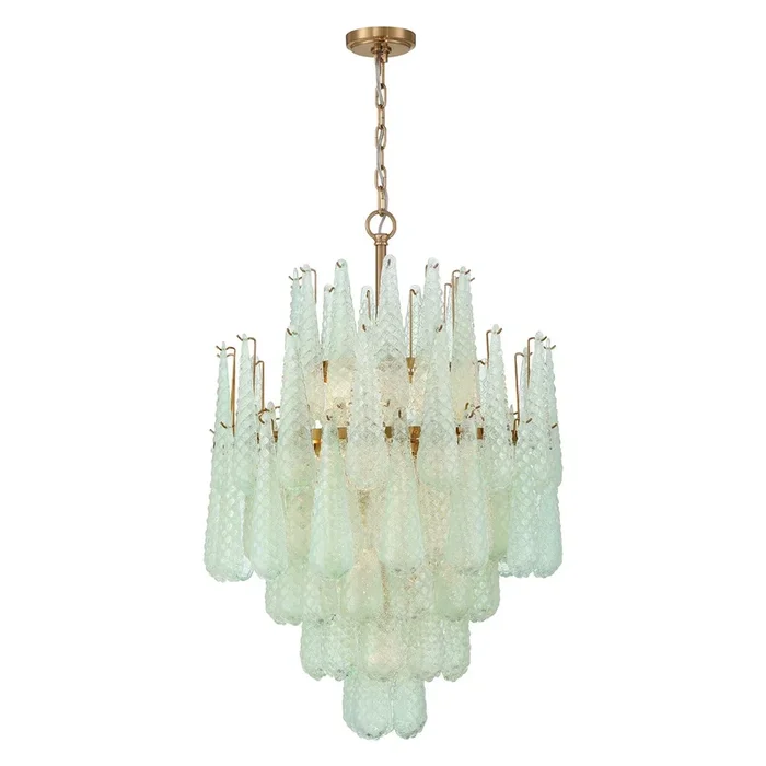 Crystorama – OLL-6006-AG-GR – 16 Light Chandelier – Ollie – Aged Brass – OLL6006AGGR