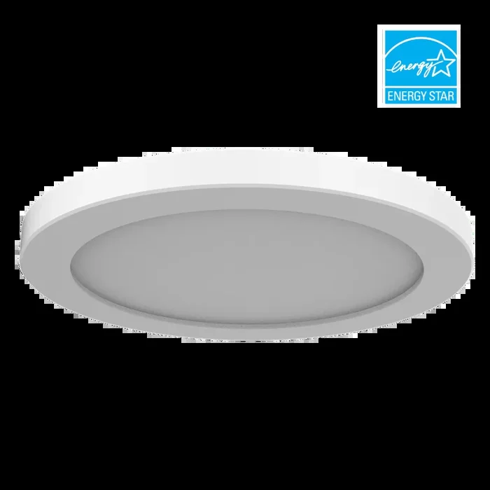 EIKO SSD5.5-10W-9FCCT-UDIM-WH Slim Surface LED Downlight 5.5 Inch 800Lm 10W 90 CRI CCT Selectable 2700K/3000K/3500K/4000K/5000K 120-277V 0-10V Dimming White (15153)