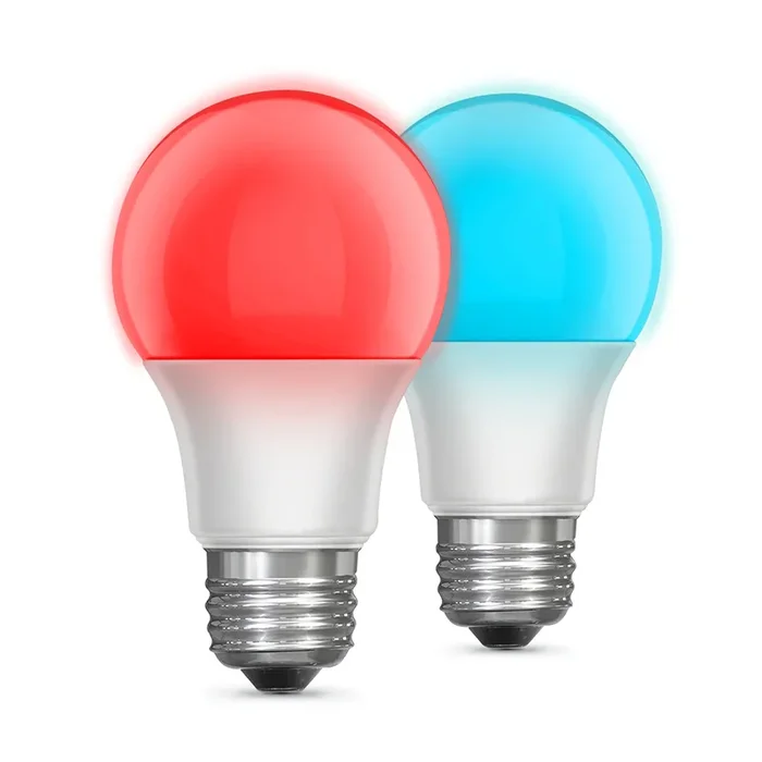 Feit Electric 5W Color Changing A19 E26 Base LED Party Light Bulb With Remote Control 2-Pack (A19/RF/PARTYLED/2)
