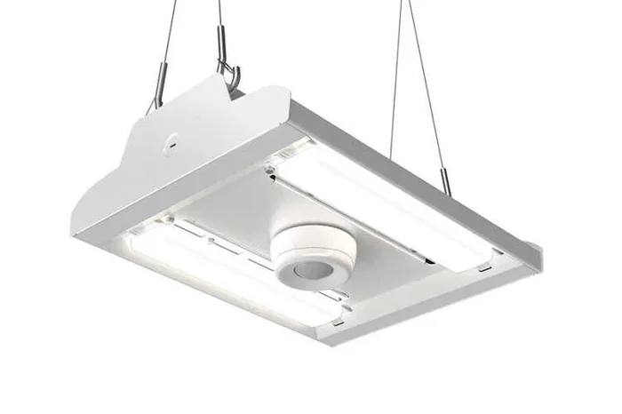 GE ABV402457WDNASTKQWHTEE201PK ABV4 High Bay 120-277V 24000Lm 5000K 120 Degree Diffused Lens Occupancy/Ambient Light Sensor Standard Mount Knockout No Plug White 20W Emergency (93302126)