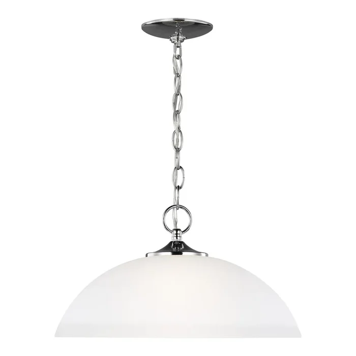 Generation Lighting – 6516501-05 – One Light Pendant – Geary – Chrome