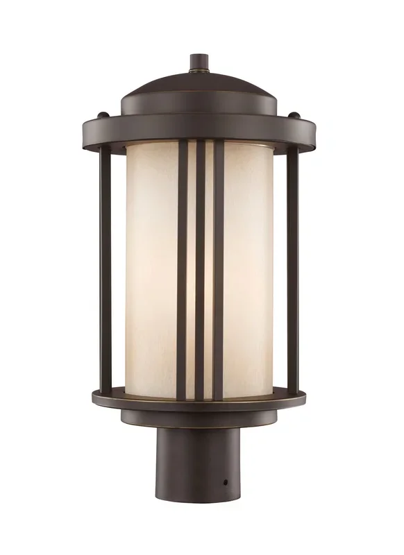 Generation Lighting – 8247901EN3-71 – One Light Outdoor Post Lantern – Crowell – Antique Bronze
