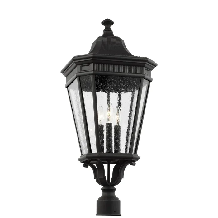 Generation Lighting – OL5428BK – Three Light Outdoor Post Lantern – Cotswold Lane – Black