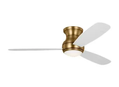 Generation Lighting Orbis 52 Inch Ceiling Fan 120V 3000K 90 CRI 1120Lm Satin Brass (3OBSHR52SBD)