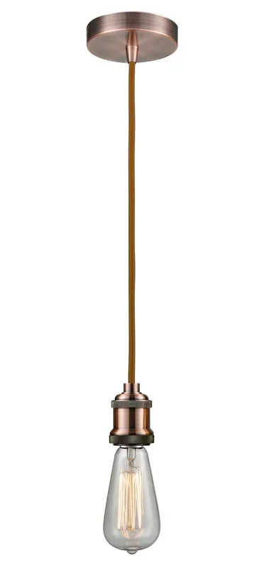 Innovations – 100AC-10CR-1AC – One Light Mini Pendant – Edison – Antique Copper
