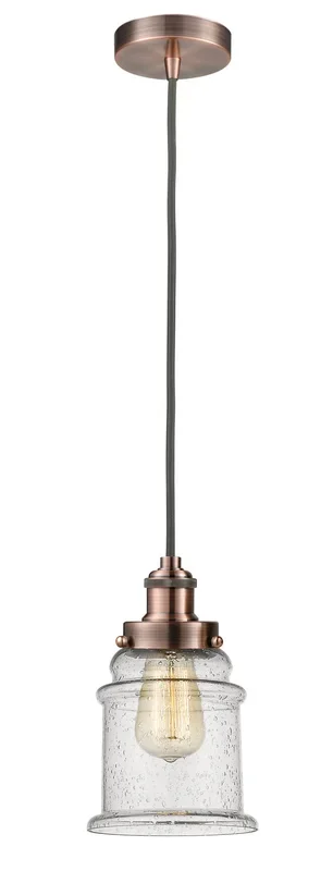 Innovations – 100AC-10GY-1H-AC-G184 – One Light Mini Pendant – Edison – Antique Copper