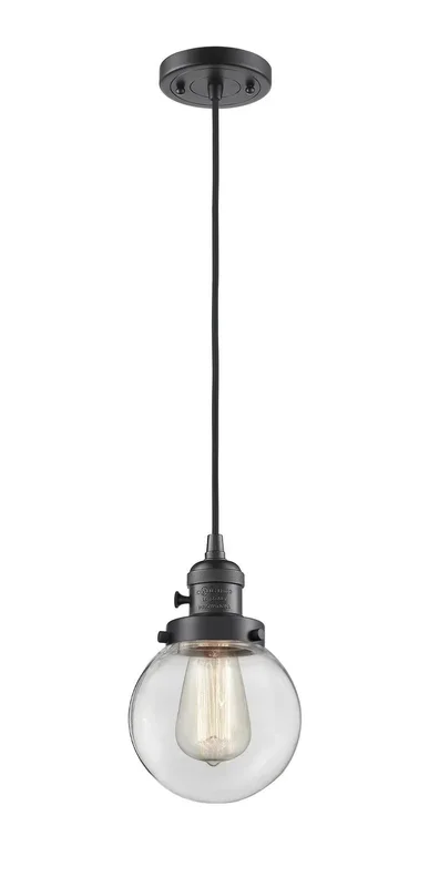 Innovations – 201CSW-OB-G202-6 – One Light Mini Pendant – Franklin Restoration – Oil Rubbed Bronze