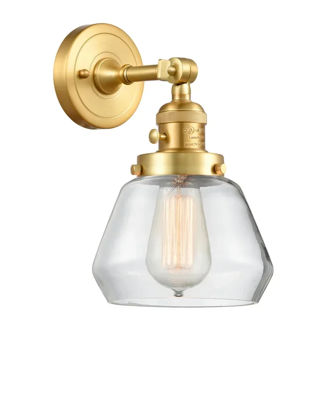Innovations – 203SW-SG-G172 – One Light Wall Sconce – Franklin Restoration – Satin Gold