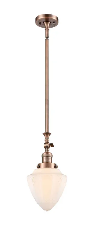 Innovations – 206-AC-G661-7-LED – LED Mini Pendant – Franklin Restoration – Antique Copper