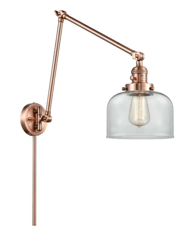 Innovations – 238-AC-G72 – One Light Swing Arm Lamp – Franklin Restoration – Antique Copper – 238ACG72