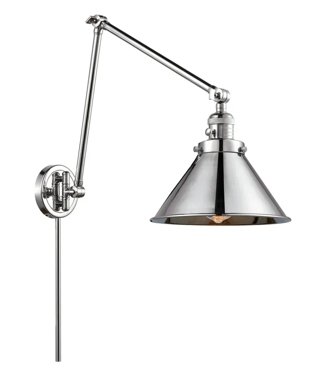 Innovations – 238-PC-M10-PC-LED – LED Swing Arm Lamp – Franklin Restoration – Polished Chrome – 238PCM10PCLED