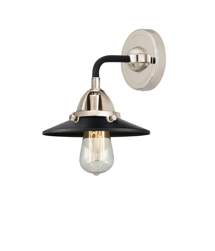 Innovations – 288-1W-BPN-M6-BK-LED – LED Wall Sconce – Nouveau 2 – Black Polished Nickel – 2881WBPNM6BKLED