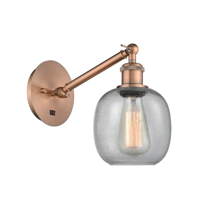 Innovations – 317-1W-AC-G104-LED – LED Wall Sconce – Ballston – Antique Copper – 3171WACG104LED