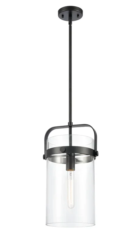 Innovations – 413-1S-BK-8CL-LED – LED Mini Pendant – Downtown Urban – Matte Black – 4131SBK8CLLED