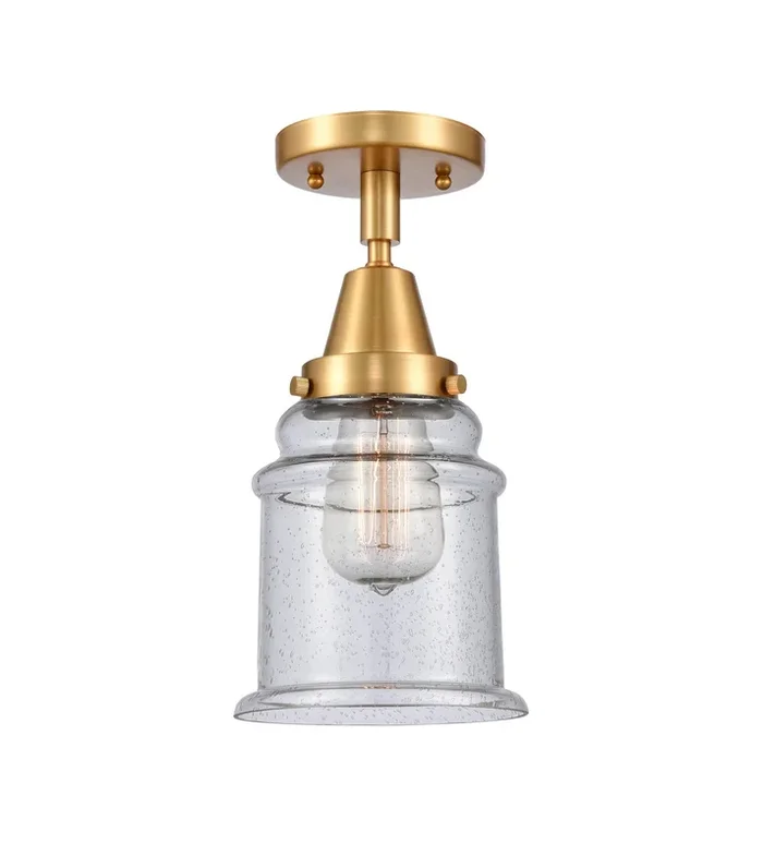 Innovations – 447-1C-SG-G184-LED – LED Flush Mount – Caden – Satin Gold – 4471CSGG184LED