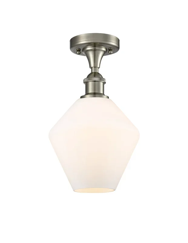 Innovations – 516-1C-SN-G651-8-LED – LED Semi-Flush Mount – Ballston – Brushed Satin Nickel – 5161CSNG6518LED