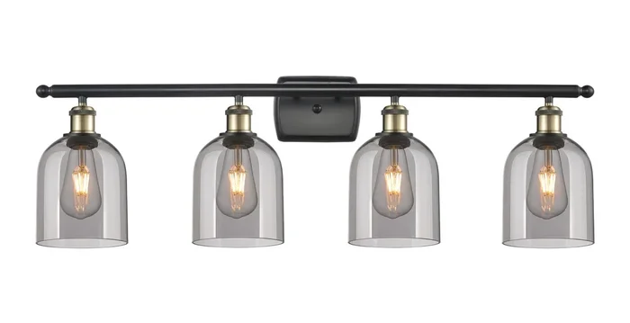 Innovations – 516-4W-BAB-G558-6SM – Four Light Bath Vanity – Ballston – Black Antique Brass – 5164WBABG5586SM