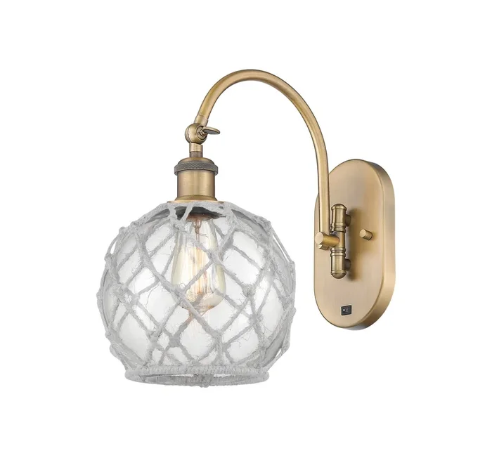 Innovations – 518-1W-BB-G122-8RW-LED – LED Wall Sconce – Ballston – Brushed Brass – 5181WBBG1228RWLED