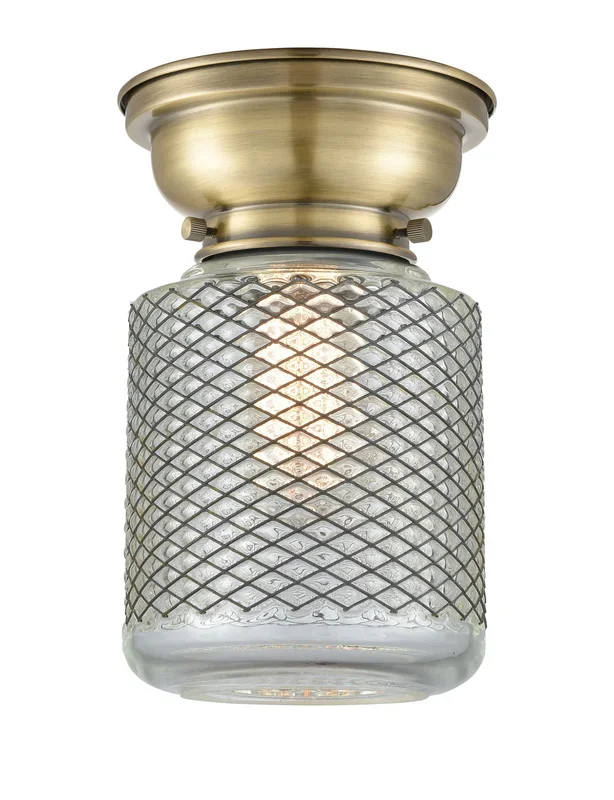 Innovations – 623-1F-AB-G262 – One Light Flush Mount – Franklin Restoration – Antique Brass – 6231FABG262
