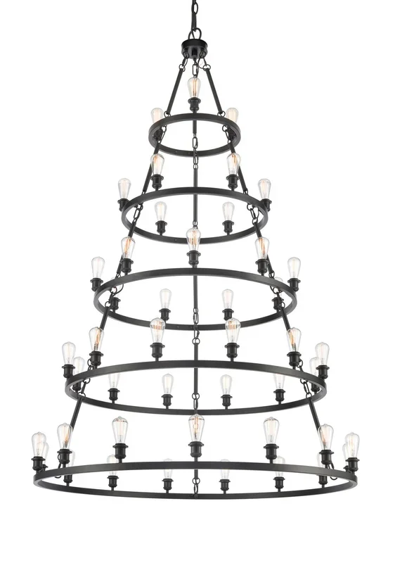 Innovations – 8203456-BK-LED – LED Chandelier – Ballston – Matte Black – 8203456BKLED