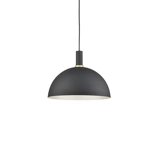 Kuzco Lighting – One Light Pendant – Archibald – 492316BKGD