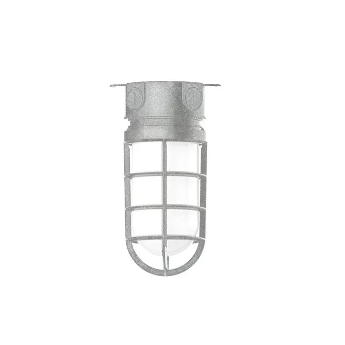 Montclair Light Works – FMC050-49 – One Light Flush Mount – Vaportite – Painted Galvanized – FMC05049