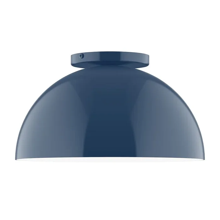 Montclair Light Works – FMD432-50-L12 – LED Flush Mount – Arcade – Navy – FMD43250L12