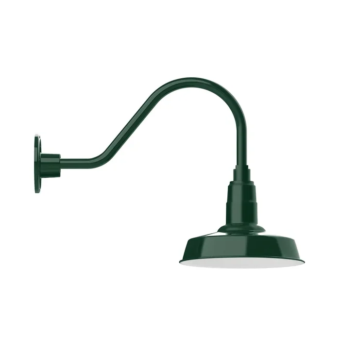 Montclair Light Works – GNA181-42 – One Light Wall Mount – Warehouse – Forest Green – GNA18142