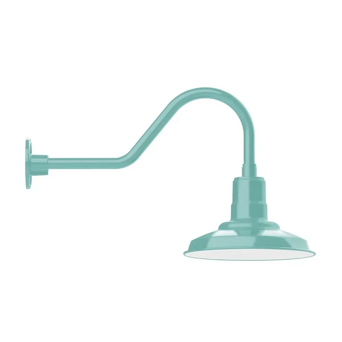 Montclair Light Works – GNB182-48-B01-W12 – One Light Wall Mount – Warehouse – Sea Green – GNB18248B01W12