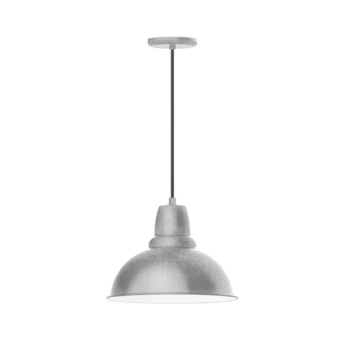Montclair Light Works – PEB107-49-C04 – One Light Pendant – Cafe – Painted Galvanized – PEB10749C04