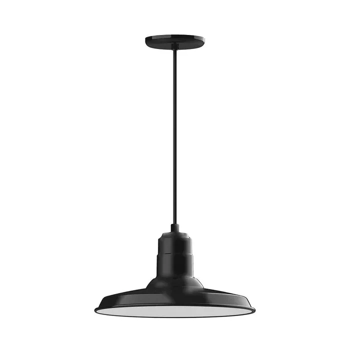 Montclair Light Works – PEB183-41-C20-W14 – One Light Pendant – Warehouse – Black – PEB18341C20W14