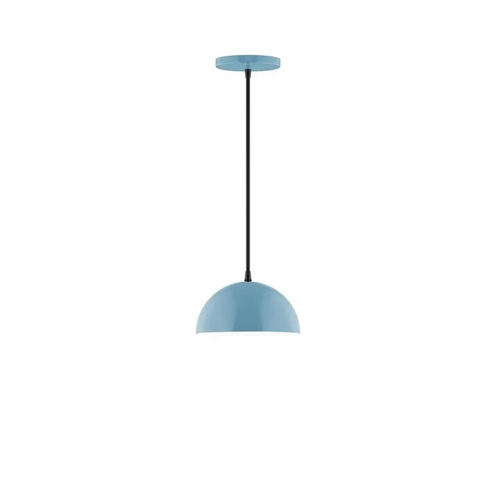 Montclair Light Works – PEB431-54-C21 – One Light Pendant – Axis – Light Blue – PEB43154C21