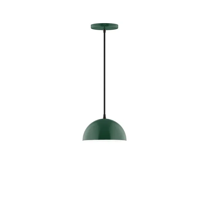 Montclair Light Works – PEB431-G15-42-C25 – One Light Pendant – Axis – Forest Green – PEB431G1542C25