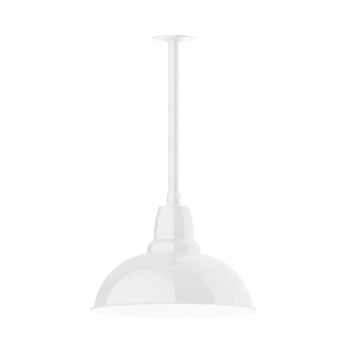 Montclair Light Works – STB108-44-T30 – One Light Pendant – Cafe – White – STB10844T30